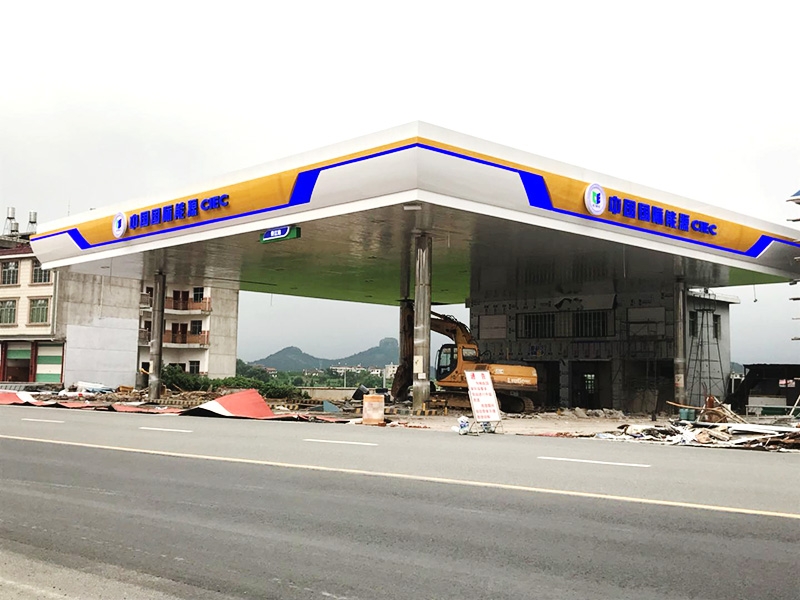 加油站網(wǎng)架施工建造的注意細(xì)節(jié)